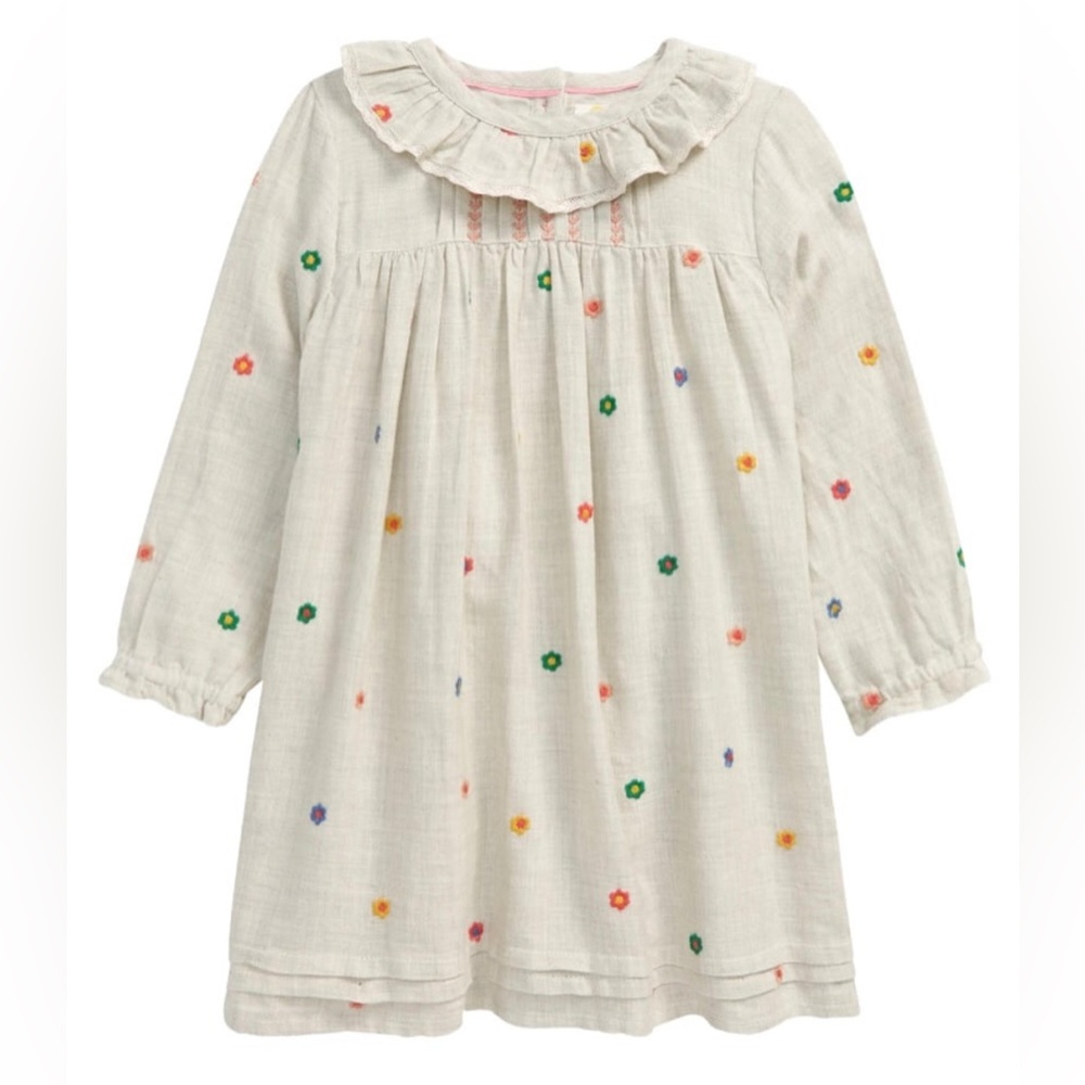 Mini Boden Floral Embroidered Dress (18-24 mos)